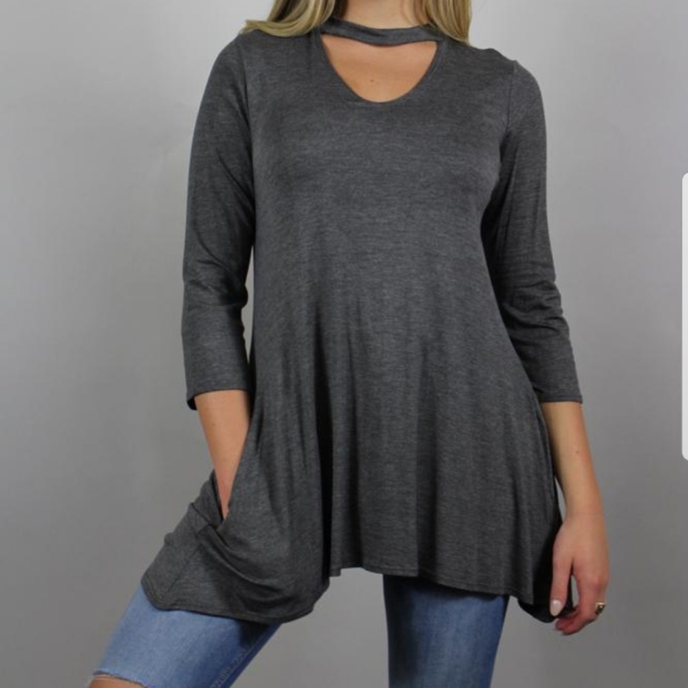 SALE⚡Only 2 LEFT *Super Cute Choker Tunic top USA